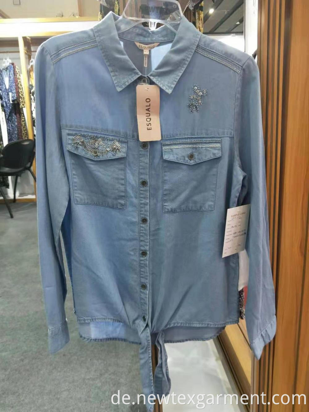 Blue Women Denim Shirts